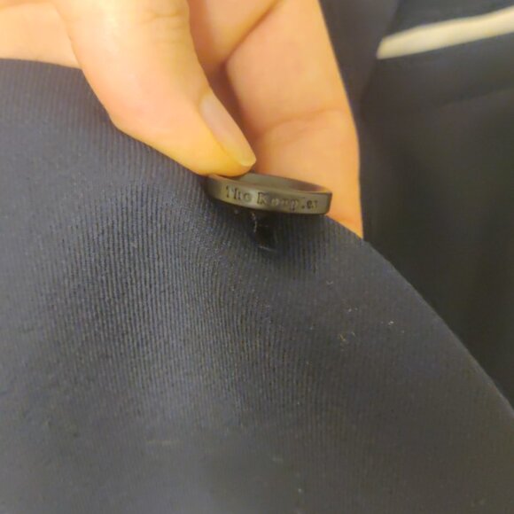 Kooples solid navy suit slim skinny fit 36x30 US 46EU 100% wool working cuffs - Picture 13 of 13